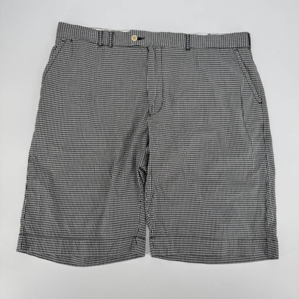 Polo Ralph Lauren Men's‎ Shorts 38 Black White Gingham Check Cotton Buckle Back